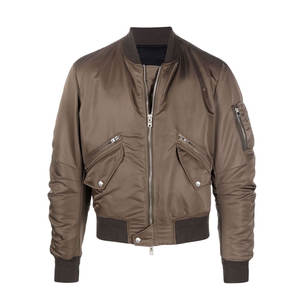Chaqueta acolchada de invierno a prueba de viento para hombre, chaqueta de béisbol Bomber de lona para uso en exteriores, chaqueta Bomber de lona a prueba de viento para hombre - Product Image 1