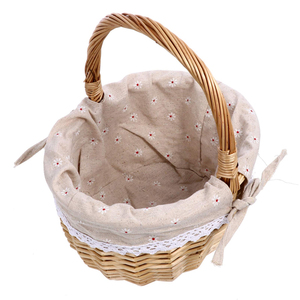 Venta al por mayor Encimera Metal Picnic Fruta Comida Metal Malla de alambre Cesta de almacenamiento con mango de madera - Product Image 2