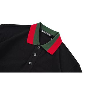 T-shirt Polo oversize facile à assortir pour homme, confortable, 49% polyester, 29% viscose, 22% coton - Product Image 3