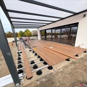 Planches de terrasse en WPC pour extérieur, 140x25 mm, revêtement composite imperméable pour jardin, balcon, terrasse - Product Image 3