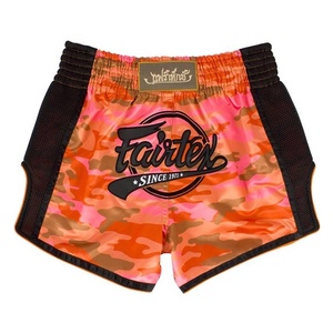 กางเกงมวยไทยแฟร์เท็กซ์ ผ้าซาตินคุณภาพพรีเมียม ลายพรางสีส้ม สำหรับคิกบ็อกซิ่ง ศิลปะการต่อสู้แบบผสมผสาน สำหรับผู้ใหญ่ ผลิตแบบ OEM ODM - Product Image 5