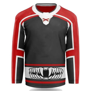 Maillot de hockey sur glace personnalisé à manches longues 2026 pour les fans de hockey, hommes, femmes, adultes - Écologique, séchage rapide - Product Image 1