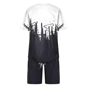 Conjuntos cortos de algodón para hombre, camiseta de diseñador transpirable, conjunto corto de algodón de nuevo diseño, conjunto corto de moda doble, última sublimación - Product Image 3