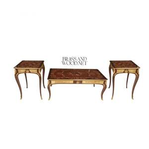 Juego de Mesa de Madera Dorada Clásica Real - Product Image 1