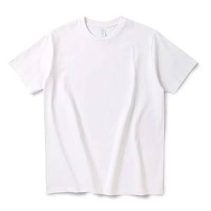 305g poids lourd haute qualité 100% coton surdimensionné impression personnalisée conception t-shirts unisexe bouffée impression goutte épaule blanc t-shirt - Product Image 2