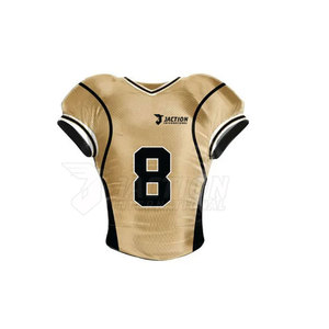 Dernier design d'uniformes de football américain personnalisables, 100% polyester, manches courtes, vêtements de sport respirants, ensembles à bas prix - Product Image 6