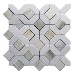 Mosaico de Piedra en Forma de Abanico/Viento, Pulido, Resistente al Agua, para Pared Interior de Baño, Diseño Contemporáneo - Product Image 3