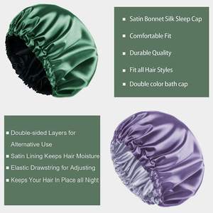 Satin <b>Hair</b> <b>Bonnet</b> Wholesale Sublimation Printing Pantone JIN Plain Western Customized Logo Style Pattern Pcs Solid Color Weight - Product Image 3