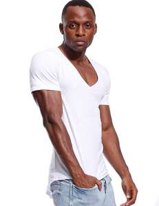 O-cuello de manga corta sólido transpirable personalizado Tri Blend impreso Camiseta para los hombres - Product Image 2