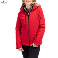 OEM Nouveau LOGO personnalisé de luxe Veste en duvet pour femme Manteau de ski softshell imperméable Doudoune avec manteau coupe-vent Veste de pluie pour l'extérieur