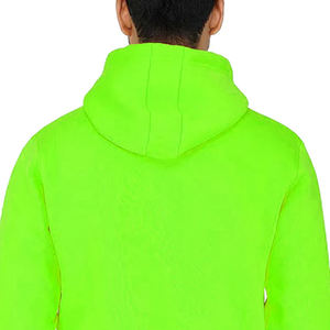 Ropa informal Sudadera con capucha fluorescente de manga larga para hombre superventas/Sudadera con capucha fluorescente ligera de algodón 100% hecha para hombre - Product Image 4
