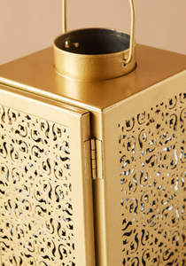 Candelabro de Metal Dorado Estilo Marroquí, Mini Farol, Centro de Mesa para Decoración del Hogar, Bodas y Navidad, Último Modelo 2026 - Product Image 5