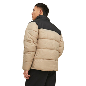 Chaquetas Acolchadas Negras y Color Piel con Cierre de Cremallera, Dos Bolsillos, Ropa de Calle, Chaqueta de Invierno Cálida para Hombre Adulto - Product Image 2