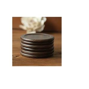 Posavasos de diseño vintage indio con estuche té café y agua té negro a la venta posavasos de nogal - Product Image 3