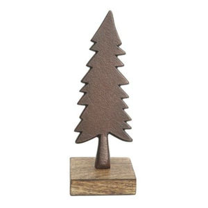 Attractive Design Tabletop <b>Christmas</b> <b>Tree</b> On <b>Wood</b> Base Handmade Antique Brown Finish Decor Sculpture For Indoor Home Decoration - Product Image 1