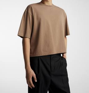 Camiseta Casual Extra Grande para Hombre Acis Wash, 250 g/m², 100 % Algodón, Lavado Ácido, Estilo Vintage, Ecológica, Transpirable, al por Mayor - Product Image 5