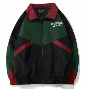 เสื้อแจ็กเก็ตมีซิปสำหรับผู้ชายผู้หญิงเสื้อกันลมปักลายตัวอักษรเสื้อโค้ทลำลองแนวสตรีทแบบลำลองทรงหลวม - Product Image 4