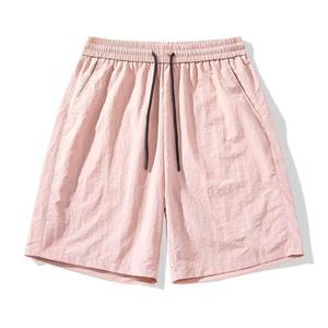 กางเกงว่ายน้ำขาสั้นของผู้ชายกางเกงขาสั้นชายหาดแห้งเร็วระบายอากาศลายดอกไม้และสีพื้นพิมพ์โลโก้ - Product Image 5