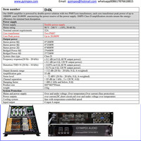 Amplificador de Potencia Profesional para Subwoofer, Sistema de Línea de Dos Vías, Amplificador de Subwoofer de Tres Vías, Fabricante Chino