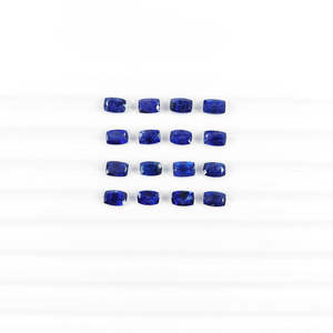 Piedras de Zafiro Azul Natural de Bangkok, Corte Cojín, Calibradas, 3x5mm y 6x4mm, Corte Brillante, Gemas Naturales - Product Image 1