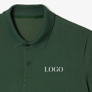 Nouveau polo américain de haute qualité en coton et bambou avec panneaux supérieurs en tissu pour hommes, grande taille - Product Image 5