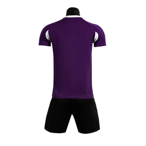 Nuevo último diseño Nueva ropa deportiva Uniforme de fútbol Premium Tela transpirable Medias mangas Ropa de entrenamiento de fútbol juvenil - Product Image 6