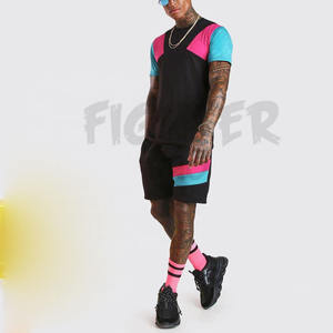 Nuevo conjunto corto de verano para hombre con logotipo personalizado, camiseta en blanco, conjuntos de pantalones cortos, de manga corta Camiseta deportiva, conjunto de dos piezas - Product Image 6