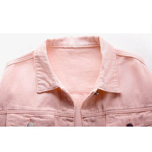 Nouvelle arrivée Veste en jean pour femmes Veste en jean à manches longues de haute qualité Coupe classique Vêtement de rue tendance Veste en jean pour femmes - Product Image 3