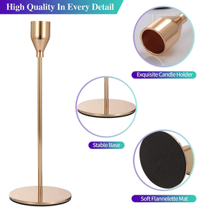 Candelabro para decoración del hogar, portavelas de metal de primera calidad, perfecto para mejorar el ambiente en la sala de estar - Product Image 5