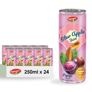 Jus de pomme JOJONAVI Star avec jus de papaye 250ml Peut échantillon gratuit Fabricant de marque privée Fournisseur en gros OEM ODM - Product Image 1