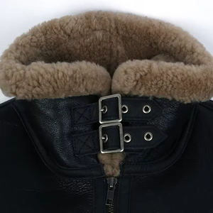 High Quality Mens Cow <b>Leather</b> <b>Jacket</b> Custom Fur Lining 100 Percent <b>Real</b> <b>Leather</b> <b>Jacket</b> - Product Image 3