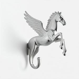 Crochet mural de cheval en laiton crochets décoratifs Figurine porte-clés - Product Image 2