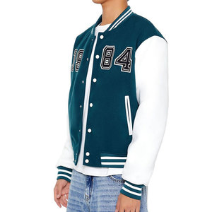 Chaqueta Universitaria Personalizable para Hombre con Bordado, Ropa Urbana Bordada, Prenda Exterior de Moda para Invierno - Product Image 4