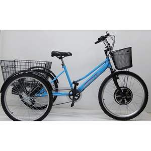 Dorello L22 Model 48 Volt Electric <b>Tricycle</b> Cargo Transporter with Battery Powered Bike Electric Features - Product Image 3