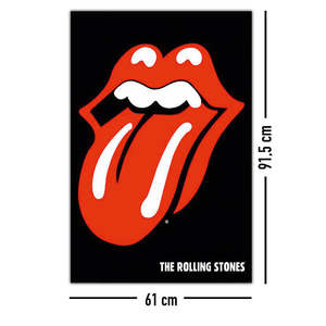 Rolling Stones Logo <b>Poster</b> Offset and Digital Printing Techniques Vinyl Material for Education Use - Product Image 1