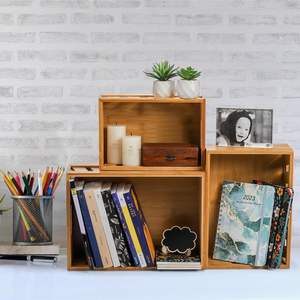 Caisses de rangement en bambou rustique de qualité supérieure pour l'organisation de la maison et de la cuisine - Product Image 5