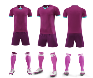 Conjunto de Uniforme de Fútbol Personalizado, Camiseta Blanca, Pantalones Cortos Azul Marino, Poliéster Transpirable, Kit de Equipo para Hombre Adulto - Product Image 4