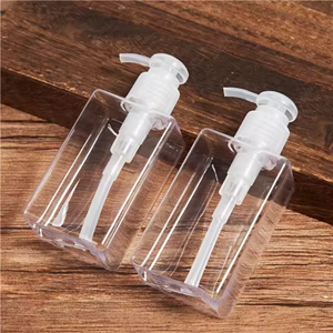 ODM OEM personnalisable pour bouteille à pompe carrée en plastique PET transparent bouteilles cylindriques de crème shampooing fabriquées en gros - Product Image 2