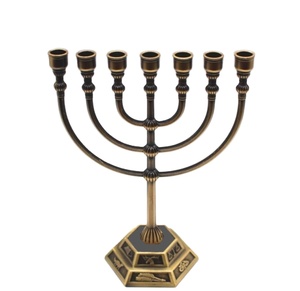 Elegante portavelas de Metal de bronce de 7 brazos para el hogar, Hotel, restaurante, decoración de Navidad y jardín, bodas, suministros de iluminación para festivales - Product Image 1