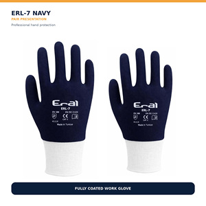 ถุงมือทำงานเคลือบไนไตรล์เต็มรูปแบบ สีกรมท่า - Product Image 2
