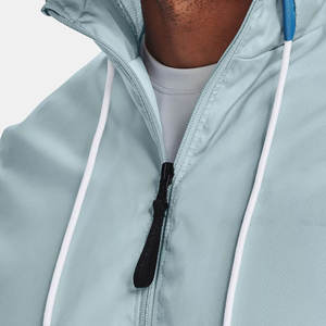 High Quality <b>Men's</b> Windbreaker Jacket Custom Design Lightweight Nylon Polyester Hooded Canvas Fabric for Winter - Product Image 4