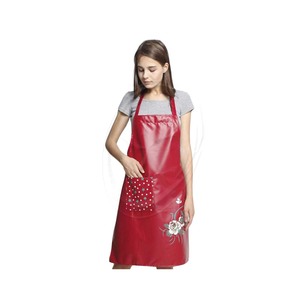 Customized PU Kitchen Oil and <b>Waterproof</b> <b>Aprons</b> for Women with Pockets for Cooking Washing - Product Image 1