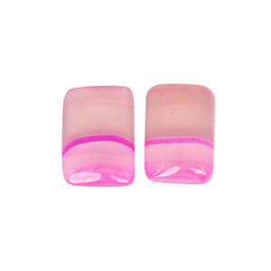 Pendiente de Ágata Rosa Rectangular, Piedra de Joyería, Cabujón, Joyería Artesanal, Piedra Preciosa Curativa, Mayorista de Piedras Preciosas - Product Image 1