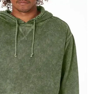 Taux raisonnable Hommes Acid Wash Hoodies nouvelle mode haute qualité anti-rides top tendance avec le meilleur design Acid Wash Sweats à capuche pour hommes - Product Image 6