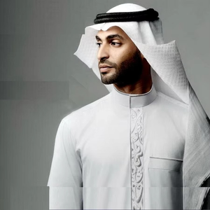 Hombres 100% algodón hombres árabes personalizados hombres venta al por mayor estilo árabe Jubbah Thobe musulmán manga larga ropa activa cómoda transpirable - Product Image 3