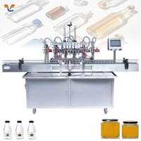 Équipement de remplissage automatique de liquides, machine de remplissage de bouteilles pour le miel, les parfums, les boissons, atelier de production d'embouteillage