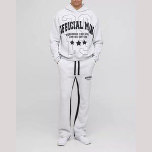 Conjunto Deportivo de 2 Piezas para Hombre, Sudadera con Capucha y Pantalones Deportivos, Diseño Sólido OEM, Conjunto de Jogger Personalizado para Gimnasio y Fitness - Product Image 1