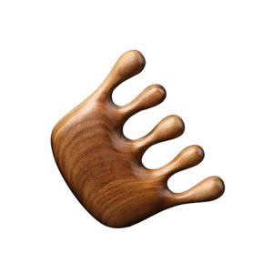 Peine de Madera de Sándalo Verde para Masaje, Terapia Natural para el Cuero Cabelludo y Cuidado del Cabello - Product Image 1