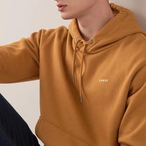 Colección de invierno Sudadera con capucha básica para hombre Ropa informal Sudadera con capucha con bolsillo de canguro Básicos Ropa informal mezclada de algodón - Product Image 4
