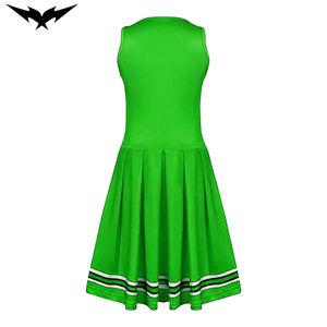 Uniformes de porristas de actuación de baile para mujer de alta calidad, impresión por sublimación, apliques de cristal brillante, uniformes de alegría para niñas - Product Image 6